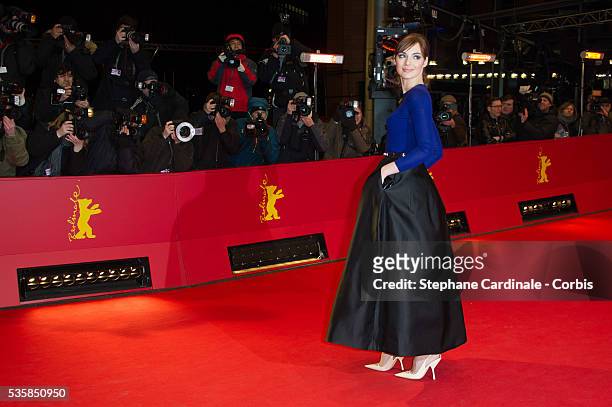 Actress Louise Bourgoin attends the La Religieuse Premiere during the 63rd Berlinale International Film Festival at Berlinale Palast, in Berlin.