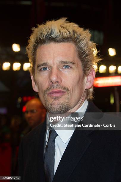 Actor Ethan Hawke attends the 'Before Midnight' Premiere during the 63rd Berlinale International Film Festival at the Berlinale Palast in Berlin.