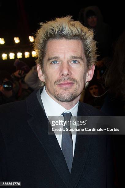 Actor Ethan Hawke attends the 'Before Midnight' Premiere during the 63rd Berlinale International Film Festival at the Berlinale Palast in Berlin.