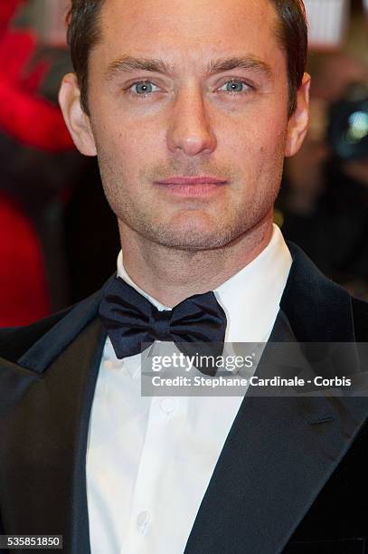 Actor Jude Law attends the 'Side Effects' Premiere during the 63rd Berlinale International Film Festival at Berlinale Palast, in Berlin.