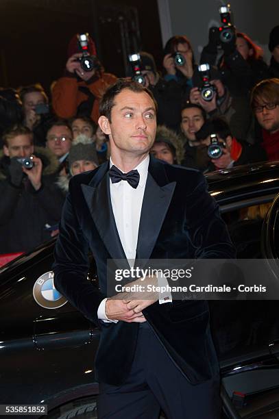 Actor Jude Law attends the 'Side Effects' Premiere during the 63rd Berlinale International Film Festival at Berlinale Palast, in Berlin.