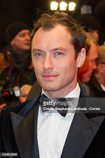Actor Jude Law attends the 'Side Effects' Premiere during the 63rd Berlinale International Film Festival at Berlinale Palast, in Berlin.