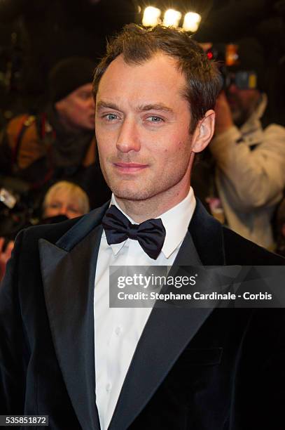 Actor Jude Law attends the 'Side Effects' Premiere during the 63rd Berlinale International Film Festival at Berlinale Palast, in Berlin.