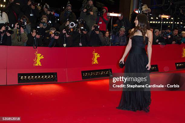 Nilam Farooq attends the 'Side Effects' Premiere during the 63rd Berlinale International Film Festival at Berlinale Palast, in Berlin.