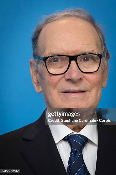 Composer Ennio Morricone attends the 'The Best Offer' Photocall during the 63rd Berlinale International Film Festival, at Grand Hyatt Hotel in Berlin.