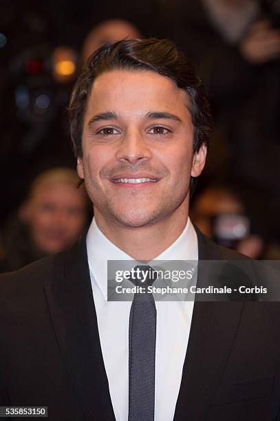 Kostja Ullmann attends 'The Croods' Premiere during the 63rd Berlinale International Film Festival at Berlinale Palast, in Berlin.