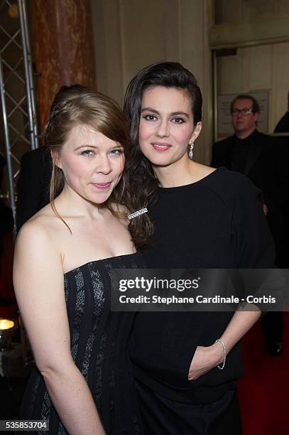India Hair and Julia Faure attend the Cesar Film Awards 2013 at Theatre du Chatelet, in Paris.