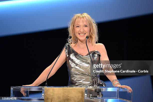 Audrey Lamy during the Cesar Awards Ceremony 2013 at Theatre du Chatelet, in Paris.