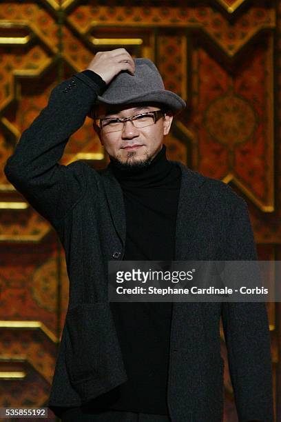 Director, writer and actor Shinji Aoyama at the Tribute to Shinji Aoyama honoring him at the 7th Marrakech Film Festival in Morocco.