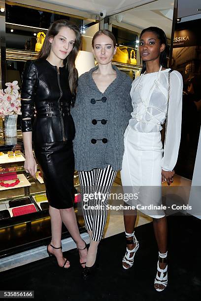 Othilia, Olga Sorokina and Monrose Melodie attend the Tom Ford Flagship Opening Cocktail as part of Paris Fashion Week, in Paris.