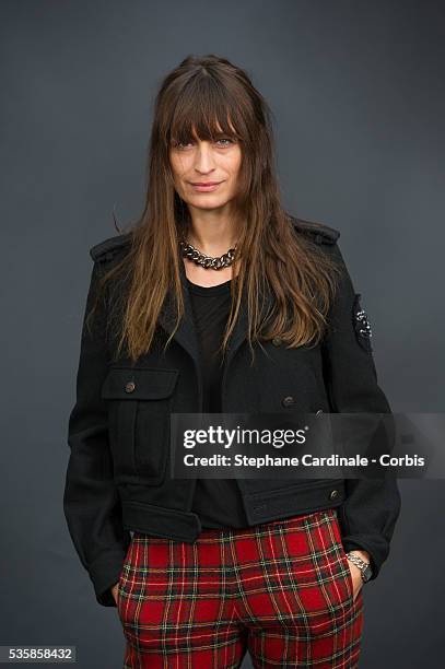 Caroline de Maigret attend the Chanel Fall/Winter 2013/14 Ready-to-Wear show as part of Paris Fashion Week at Grand Palais, in Paris.