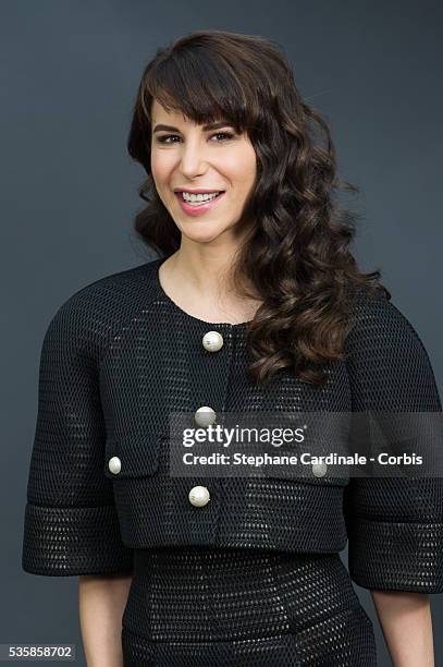 Caroline Sieber attends the Chanel Fall/Winter 2013/14 Ready-to-Wear show as part of Paris Fashion Week at Grand Palais, in Paris.