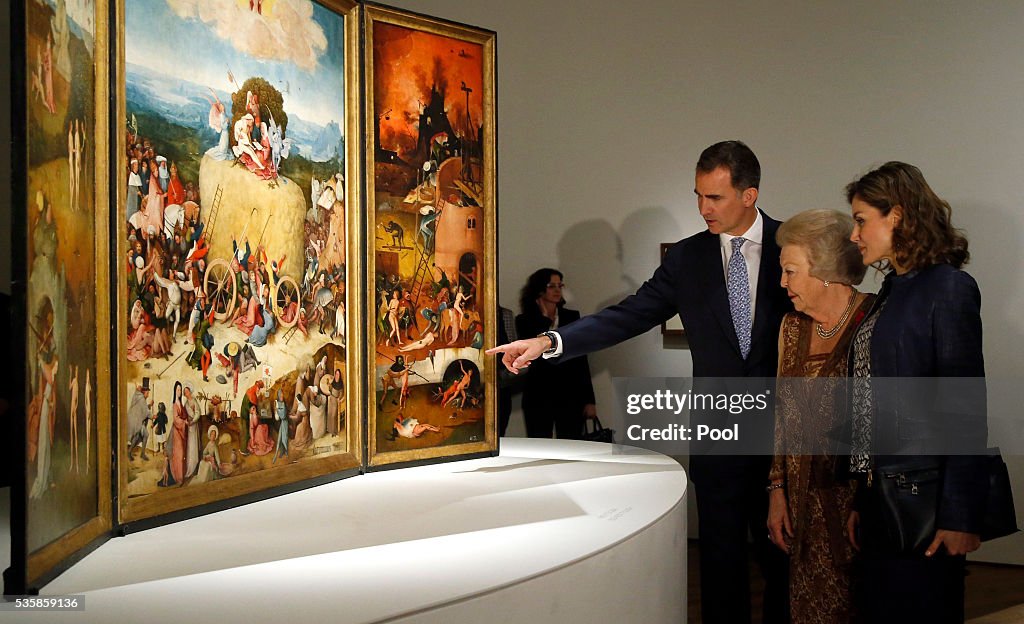 Royals Attend 'El Bosco' 5th Centenary Anniversary Exhibition