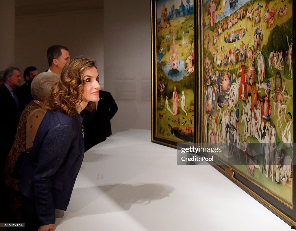 Royals Attend 'El Bosco' 5th Centenary Anniversary Exhibition