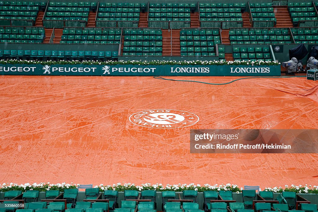 Celebrities at French Open 2016 - Day Nine