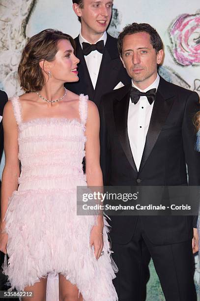 Charlotte Casiraghi and Gad Elmaleh attend the 'Bal De La Rose Du Rocher' in aid of the Fondation Princess Grace on the 150th Anniversary of the SBM...