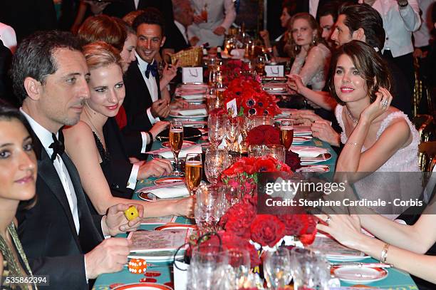 Charlotte Casiraghi and Gad Elmaleh attend the 'Bal De La Rose Du Rocher' in aid of the Fondation Princess Grace on the 150th Anniversary of the SBM...