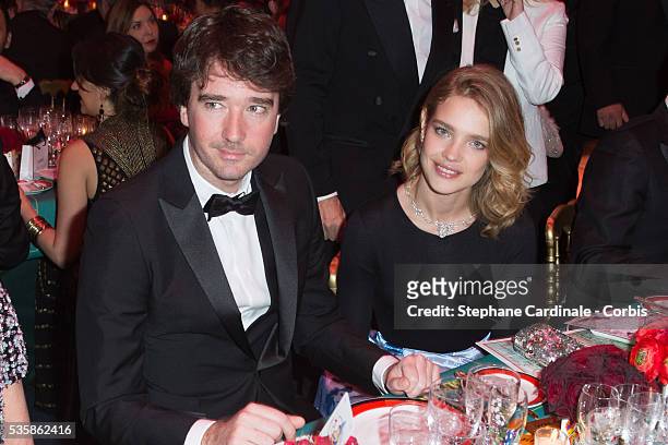Antoine Arnault and Natalia Vodianova attend the 'Bal De La Rose Du Rocher' in aid of the Fondation Princess Grace on the 150th Anniversary of the...