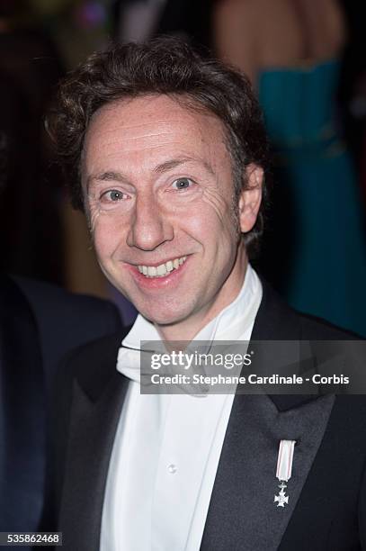 Stephane Bern attends the 'Bal De La Rose Du Rocher' in aid of the Fondation Princess Grace on the 150th Anniversary of the SBM at Sporting...