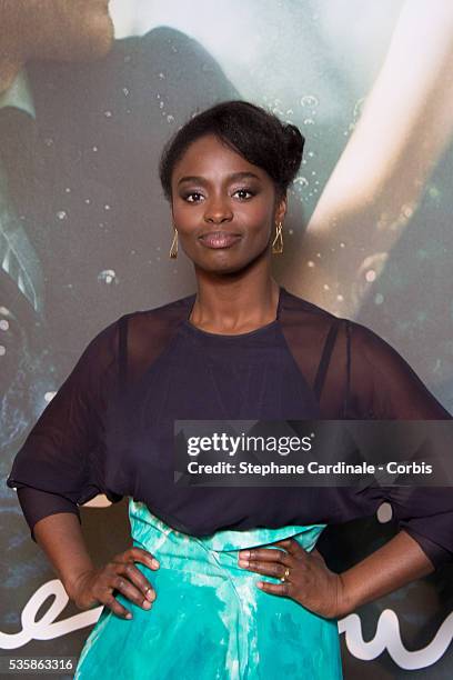 Aissa Maiga attends the 'L'Ecume Des Jours' Paris Premiere at Cinema UGC Normandie, in Paris.