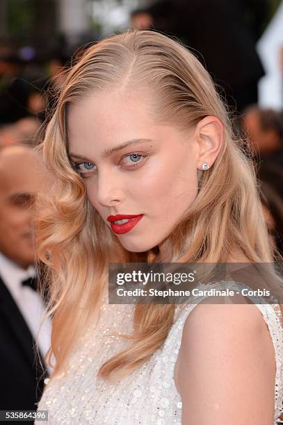 Tanya Dziahileva attends the Opening Ceremony and 'The Great Gatsby' Premiere during the 66th Cannes International Film Festival.