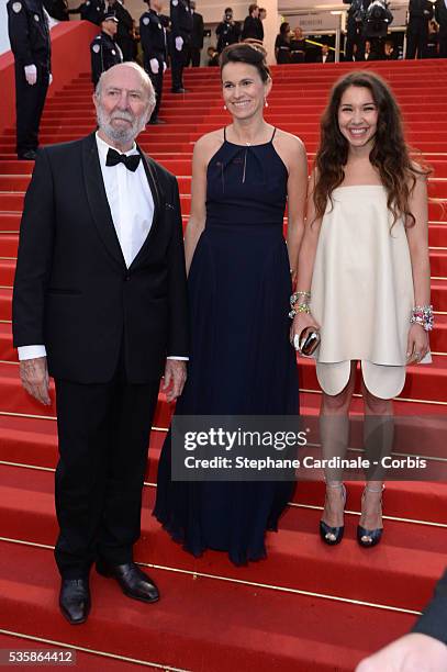 Jean-Pierre Marielle and Aurélie Filippetti attend the Opening Ceremony and 'The Great Gatsby' Premiere during the 66th Cannes International Film...