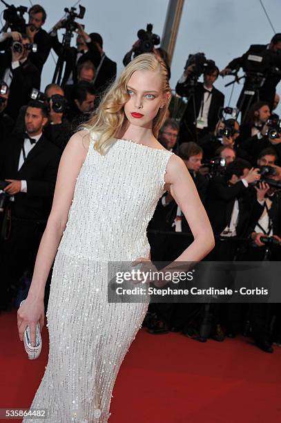 Tanya Dziahileva attends the Opening Ceremony and 'The Great Gatsby' Premiere during the 66th Cannes International Film Festival.