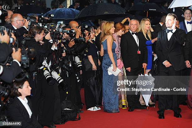 Leonardo DiCaprio attends the Opening Ceremony and 'The Great Gatsby' Premiere during the 66th Cannes International Film Festival.