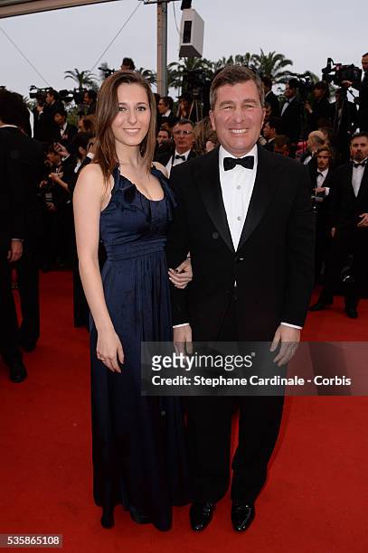 Charles H. Rivkin and daughter attend the Opening Ceremony and 'The Great Gatsby' Premiere during the 66th Cannes International Film Festival.