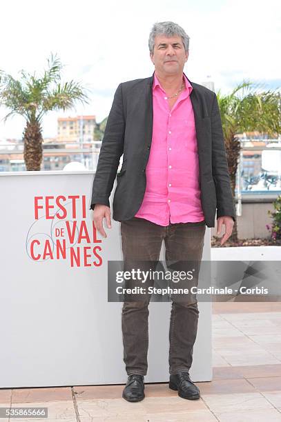 Director Alain Guiraudie attends 'L'Inconnu du lac' photo call during the 66th Cannes International Film Festival.