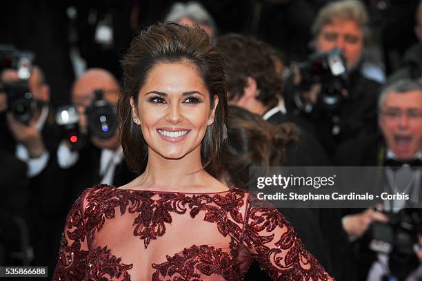 Cheryl Cole attends the 'Jimmy P. ' Premiere during the 66th Cannes International Film Festival.