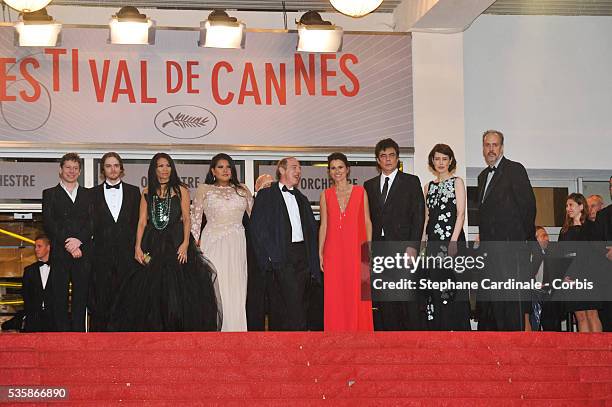 Actress Michelle Thrush, asctress Misty Upham, Director Arnaud Desplechin, French Culture minister Aurelie Filippetti, actor Benicio Del Toro,...