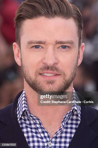 Justin Timberlake attends the 'Inside Llewyn Davis' photo call during the 66th Cannes International Film Festival.