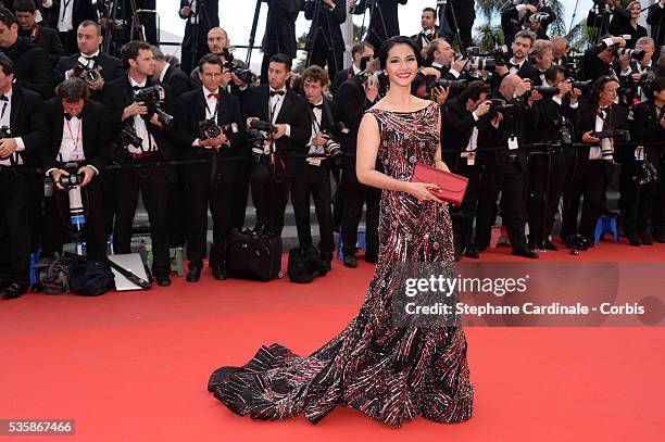 Maudy Koesnadi attends the 'Inside Llewyn Davis' premiere during the 66th Cannes International Film Festival.