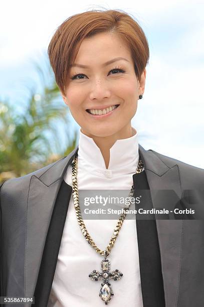 Sammi Cheng attends the photocall for 'Blind Detective' during the 66th Cannes International Film Festival.