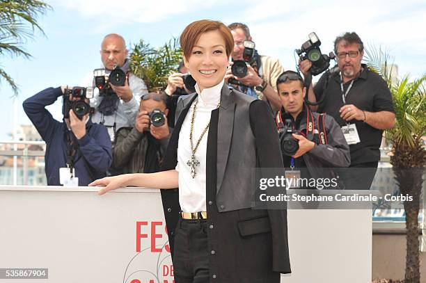 Sammi Cheng attends the photocall for 'Blind Detective' during the 66th Cannes International Film Festival.