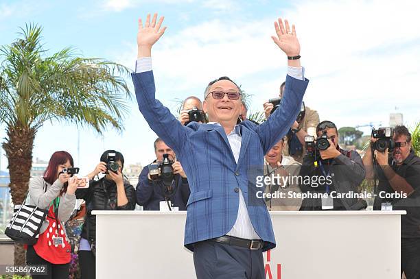 Johnnie To attends the photocall for 'Blind Detective' during the 66th Cannes International Film Festival.