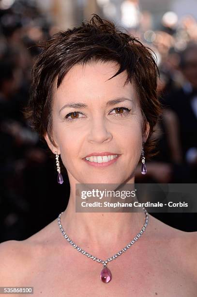 Nathalie Renoux attends the 'Blood Ties' premiere during the 66th Cannes International Film Festival.