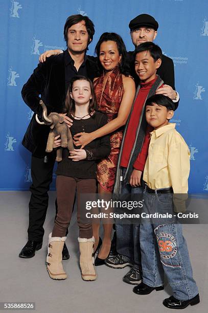 Gael Garcia Bernal, Sophie Nyweide, Marife Necesito, director Lukas Moodysson, Jan Nicdao and Martin Delos Santos at the press conference of...