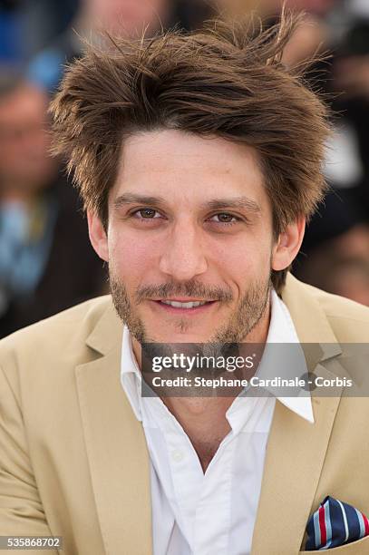 Jean-Sebastien Courchesne attends the 'Sarah Prefere La Course' Photo call during the 66th Cannes International Film Festival.