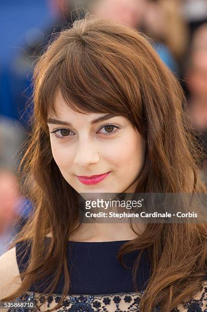 Sophie Desmarais attends the 'Sarah Prefere La Course' Photo call during the 66th Cannes International Film Festival.