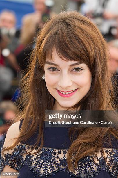 Sophie Desmarais attends the 'Sarah Prefere La Course' Photo call during the 66th Cannes International Film Festival.