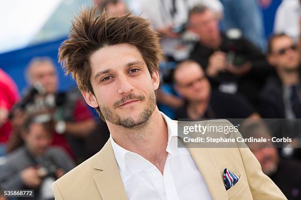 Jean-Sebastien Courchesne attends the 'Sarah Prefere La Course' Photo call during the 66th Cannes International Film Festival.