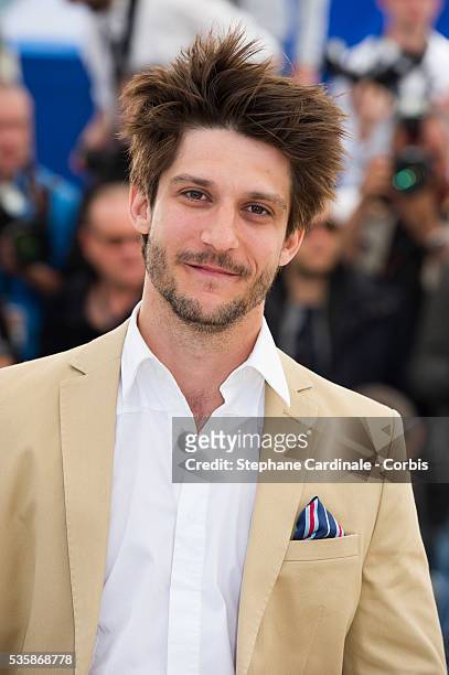 Jean-Sebastien Courchesne attends the 'Sarah Prefere La Course' Photo call during the 66th Cannes International Film Festival.