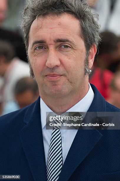 Paolo Sorrentino attends the ''La Grande Bellezza' photo call during the 66th Cannes International Film Festival.