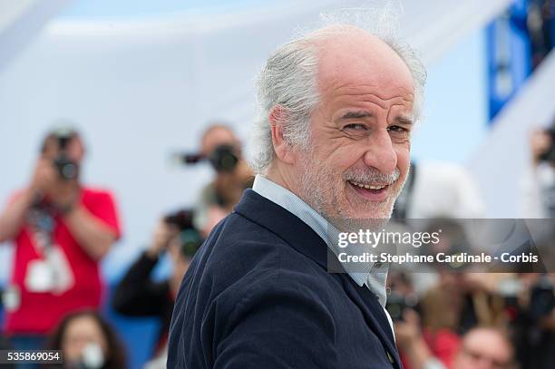 Toni Servillo attends the ''La Grande Bellezza' photo call during the 66th Cannes International Film Festival.