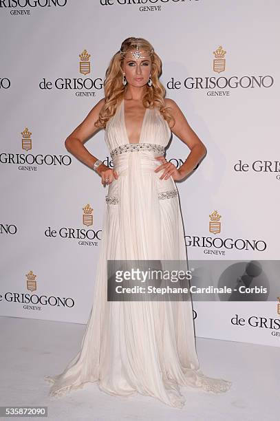 Paris Hilton attends the 'de Grisogono Party' during the 66th Cannes International Film Festival.