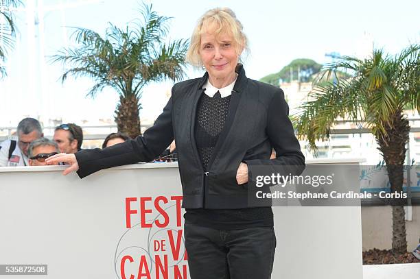 Claire Denis attends the 'Les Salauds' photo call during the 66th Cannes International Film Festival.