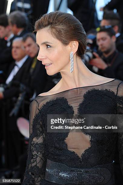 Clotilde Courau attends the 'The Immigrant' premiere during the 66th Cannes International Film Festival.