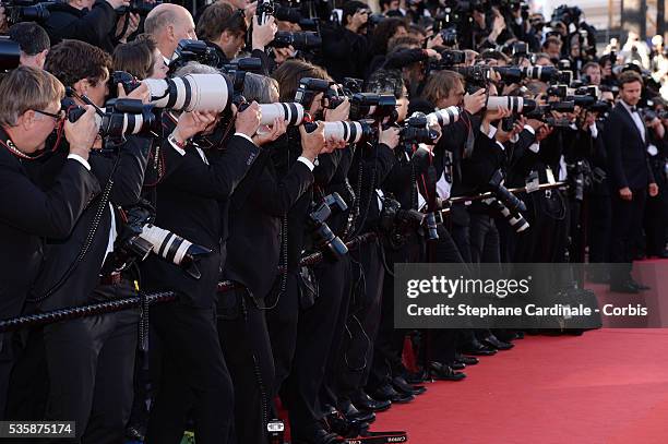 Photographers during the 66th Cannes International Film Festival.